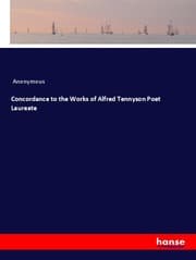 Cover von Concordance to the Works of Alfred Tennyson Poet Laureate