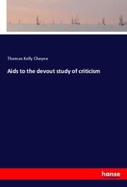 Cover von Aids to the devout study of criticism