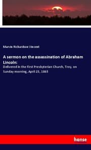 Cover von A sermon on the assassination of Abraham Lincoln: