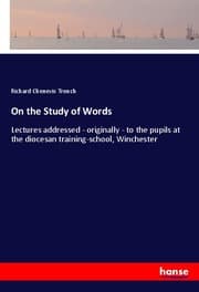 Cover von On the Study of Words