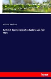 Cover von Zur Kritik des ökonomischen Systems von Karl Marx
