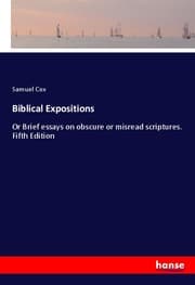 Cover von Biblical Expositions