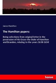 Cover von The Hamilton papers: