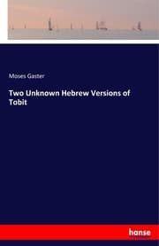 Cover von Two Unknown Hebrew Versions of Tobit