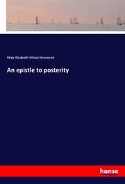 Cover von An epistle to posterity