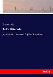 Cover von Folia Litteraria