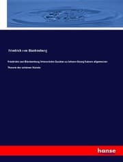 Cover von Friedrichs von Blankenburg litterarische Zusätze zu Johann Georg Sulzers allgemeiner Theorie der schönen Künste