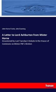 Cover von A Letter to Lord Ashburton from Mister Horne