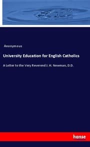 Cover von University Education for English Catholics