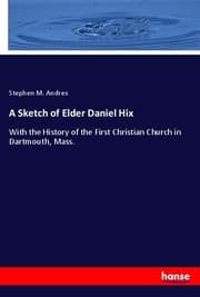 Cover von A Sketch of Elder Daniel Hix