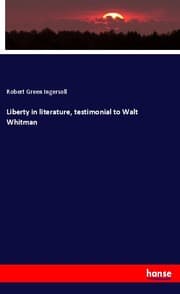 Cover von Liberty in literature, testimonial to Walt Whitman