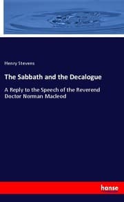 Cover von The Sabbath and the Decalogue