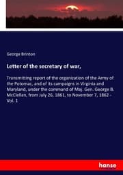 Cover von Letter of the secretary of war,