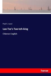 Cover von Lao-Tze's Tao-teh-king
