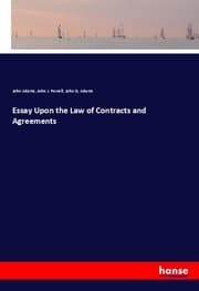 Cover von Essay Upon the Law of Contracts and Agreements