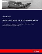 Cover von Goffine's Devout Instructions on the Epistles and Gospels