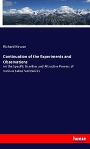Cover von Continuation of the Experiments and Observations