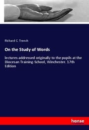 Cover von On the Study of Words