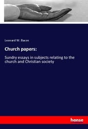 Cover von Church papers:
