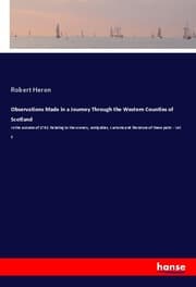 Cover von Observations Made in a Journey Through the Western Counties of Scotland