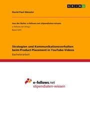 Cover von Strategien und Kommunikationsverhalten beim Product Placement in YouTube-Videos