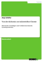 Cover von Von der Alchemie zur industriellen Chemie