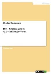Cover von Die 7 Grundsätze des Qualitätsmanagements