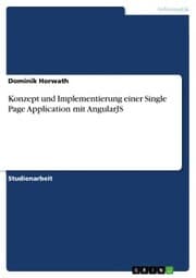 Cover von Konzept und Implementierung einer Single Page Application mit AngularJS