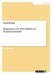 Cover von Disposition von NOS-Artikeln im Textileinzelhandel
