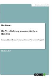 Cover von Die Verpflichtung von moralischem Handeln