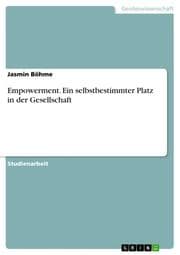 Cover von Empowerment. Ein selbstbestimmter Platz in der Gesellschaft