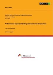 Cover von Performance Impact of Selling and Customer Orientation