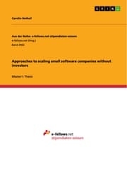 Cover von Approaches to scaling small software companies without investors