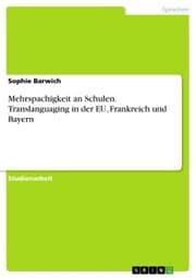 Cover von Mehrspachigkeit an Schulen. Translanguaging in der EU, Frankreich und Bayern