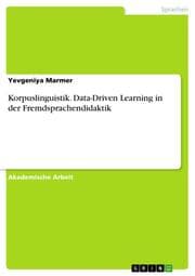 Cover von Korpuslinguistik. Data-Driven Learning in der Fremdsprachendidaktik