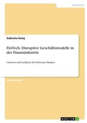 Cover von FinTech. Disruptive Geschäftsmodelle in der Finanzindustrie