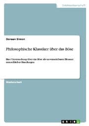 Cover von Philosophische Klassiker über das Böse
