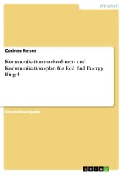 Cover von Kommunikationsmaßnahmen und Kommunikationsplan für Red Bull Energy Riegel