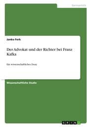 Cover von Der Advokat und der Richter bei Franz Kafka