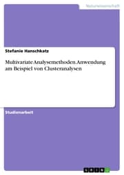 Cover von Multivariate Analysemethoden. Anwendung am Beispiel von Clusteranalysen