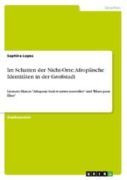 Cover von Im Schatten der Nicht-Orte: Afropäische Identitäten in der Großstadt