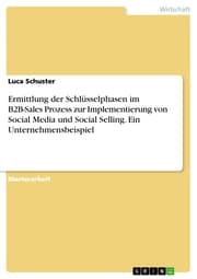 Cover von Ermittlung der Schlüsselphasen im B2B-Sales Prozess zur Implementierung von Social Media und Social Selling. Ein Unternehmensbeispiel