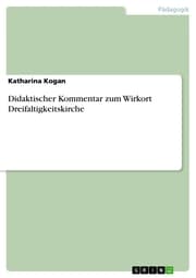 Cover von Didaktischer Kommentar zum Wirkort Dreifaltigkeitskirche
