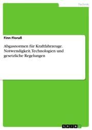 Cover von Abgasnormen für Kraftfahrzeuge. Notwendigkeit, Technologien und gesetzliche Regelungen