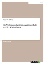 Cover von Die Wohnungseigentümergemeinschaft und der Winterdienst
