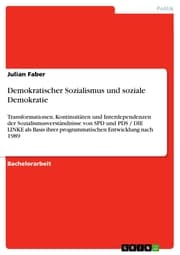 Cover von Demokratischer Sozialismus und soziale Demokratie