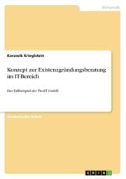 Cover von Konzept zur Existenzgründungsberatung im IT-Bereich