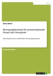 Cover von Bewegungskonzept für postmenopausale Frauen mit Osteopenie