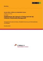 Cover von Implikationen des Internet of Things (IoT) für das Customer Relationship Management