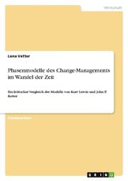 Cover von Phasenmodelle des Change-Managements im Wandel der Zeit